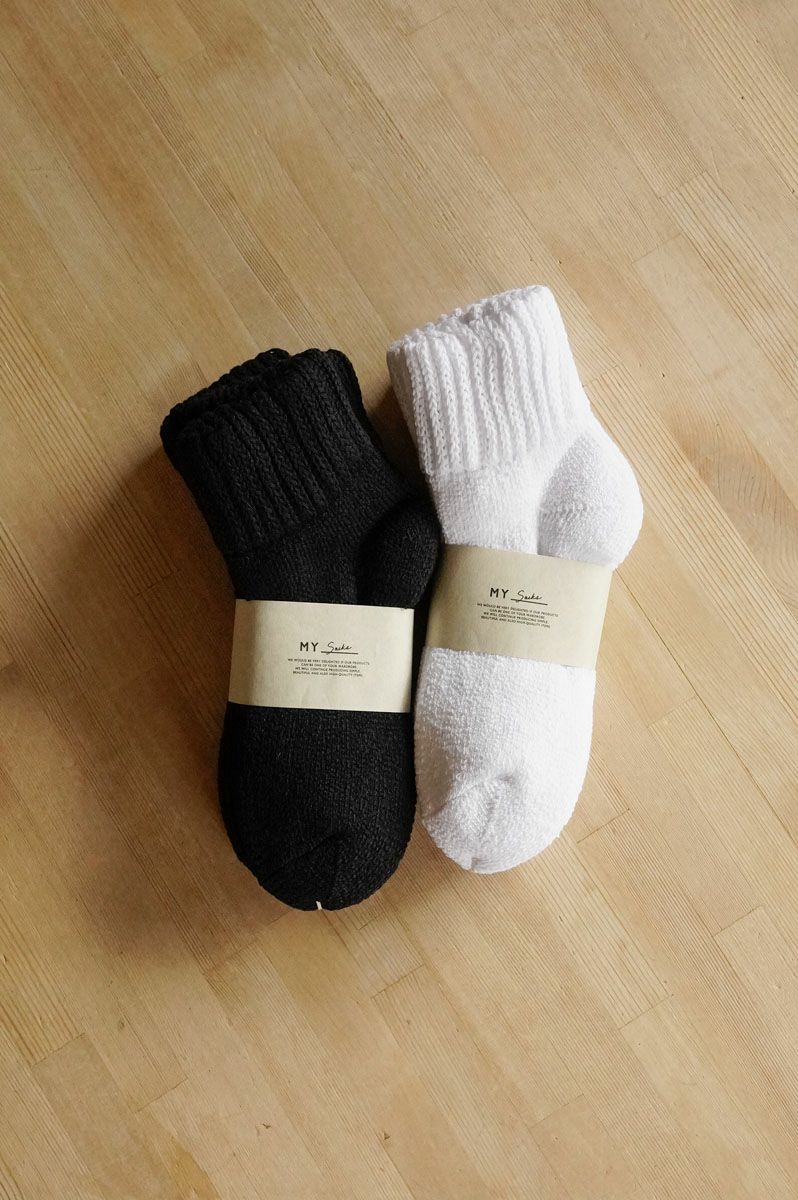 WOMEN'S 3P PILE SOCKS[WHITE]