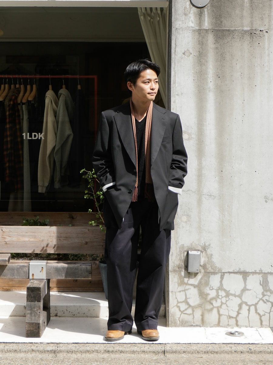 NO TUCK CHINO TROUSERS[NAVY] | 1LDK ONLINE STORE