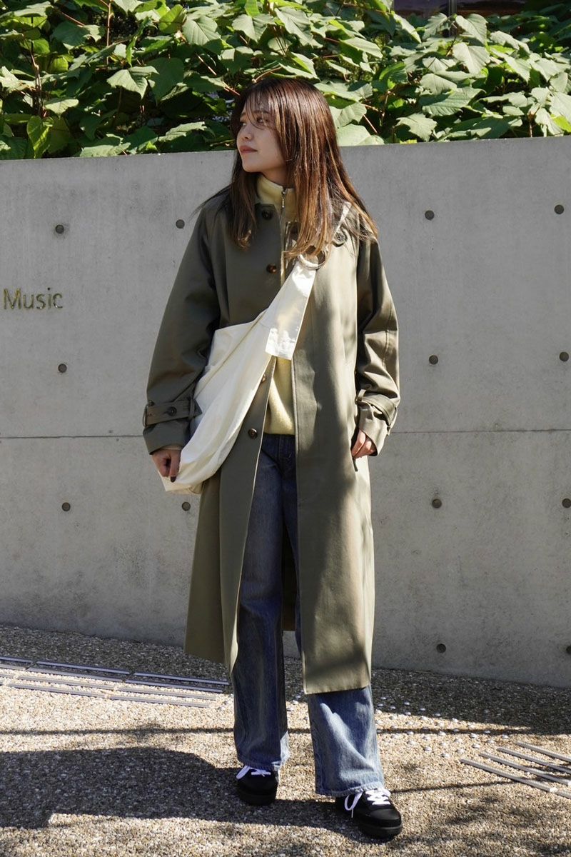 OVER SIZED TRENCH COAT[KHAKI] | 1LDK ONLINE STORE