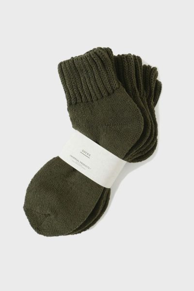 3P PILE SOCKS[OLIVE] 1LDK ONLINE STORE