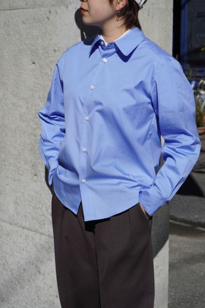 MY BASIC REGULAR COLLAR SHIRT[SAX]