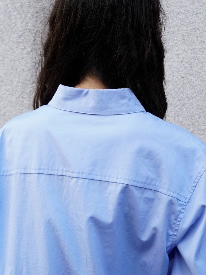 MY BASIC REGULAR COLLAR SHIRT[SAX] | 1LDK (ワンエルディーケー