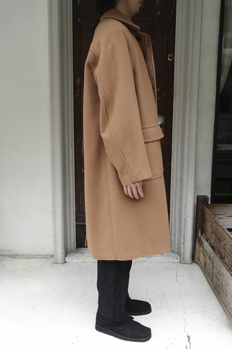 WOOL STAIN COLLAR COAT[CAMEL]