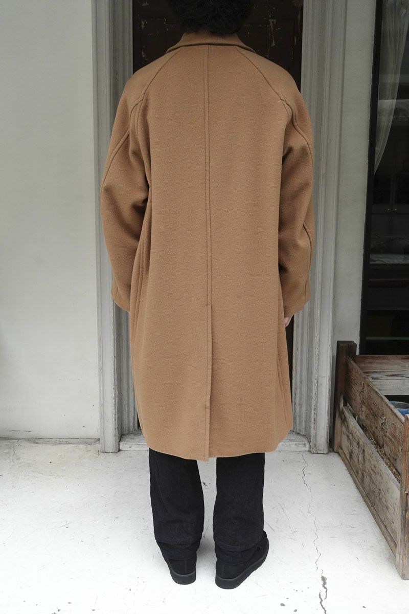 WOOL STAIN COLLAR COAT[CAMEL]