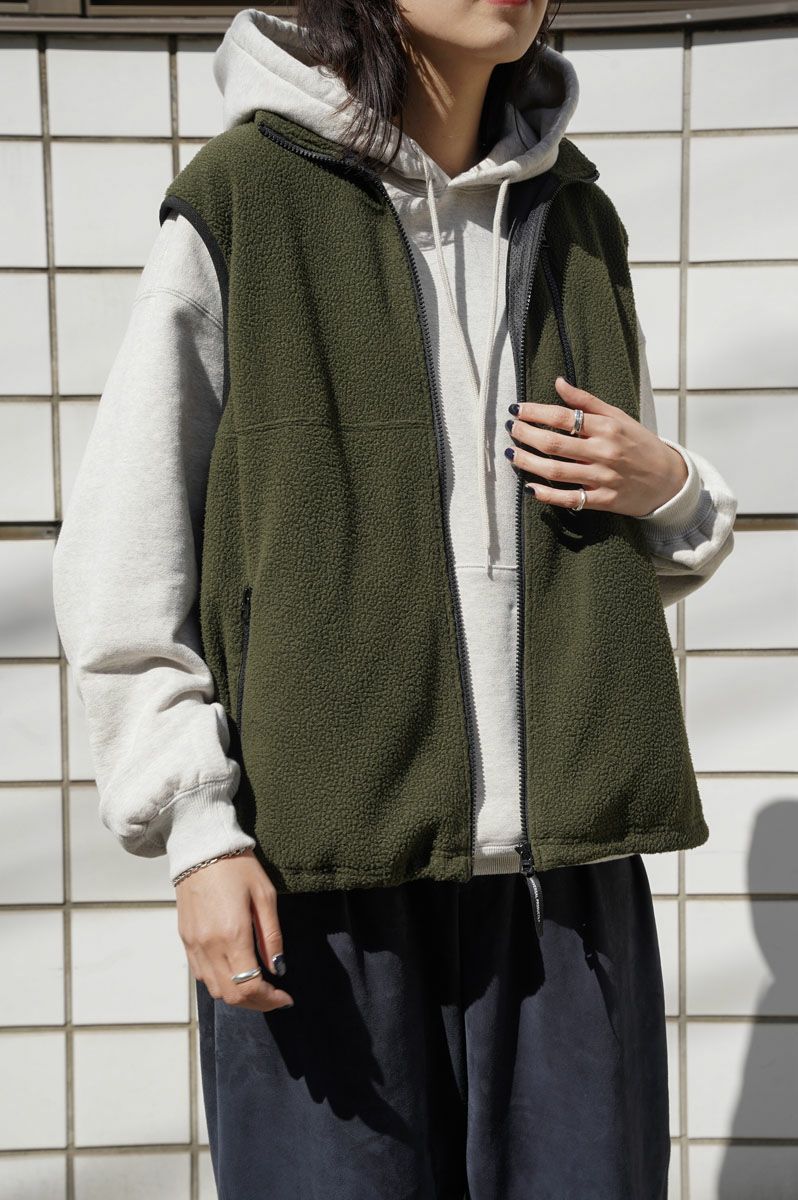 POLARTEC® FLEECE VEST[KHAKI] | 1LDK ONLINE STORE