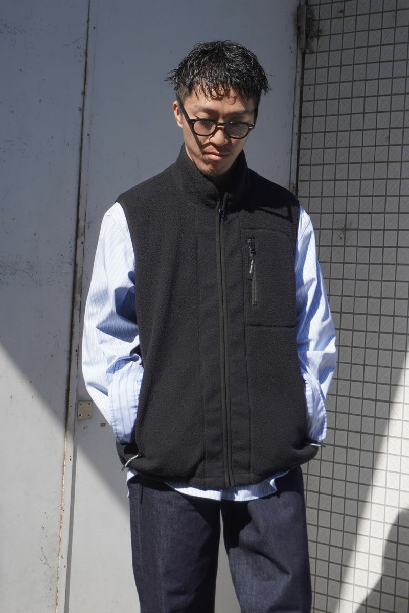 POLARTEC®︎ FLEECE VEST[BLACK] | 1LDK ONLINE STORE