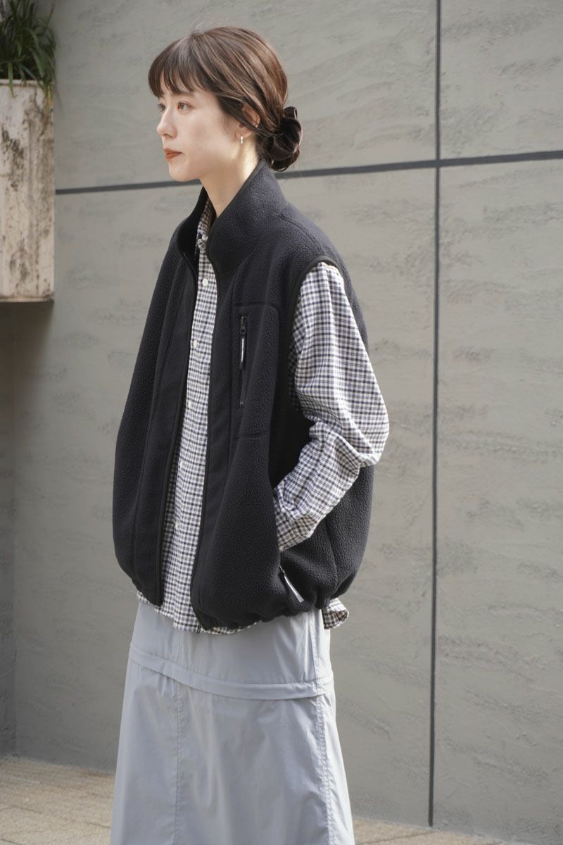 POLARTEC®︎ FLEECE VEST[BLACK] | 1LDK ONLINE STORE