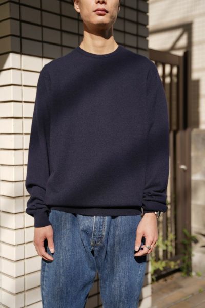 yoke for 1ldk STILL BORDER CREWNECK KNIT