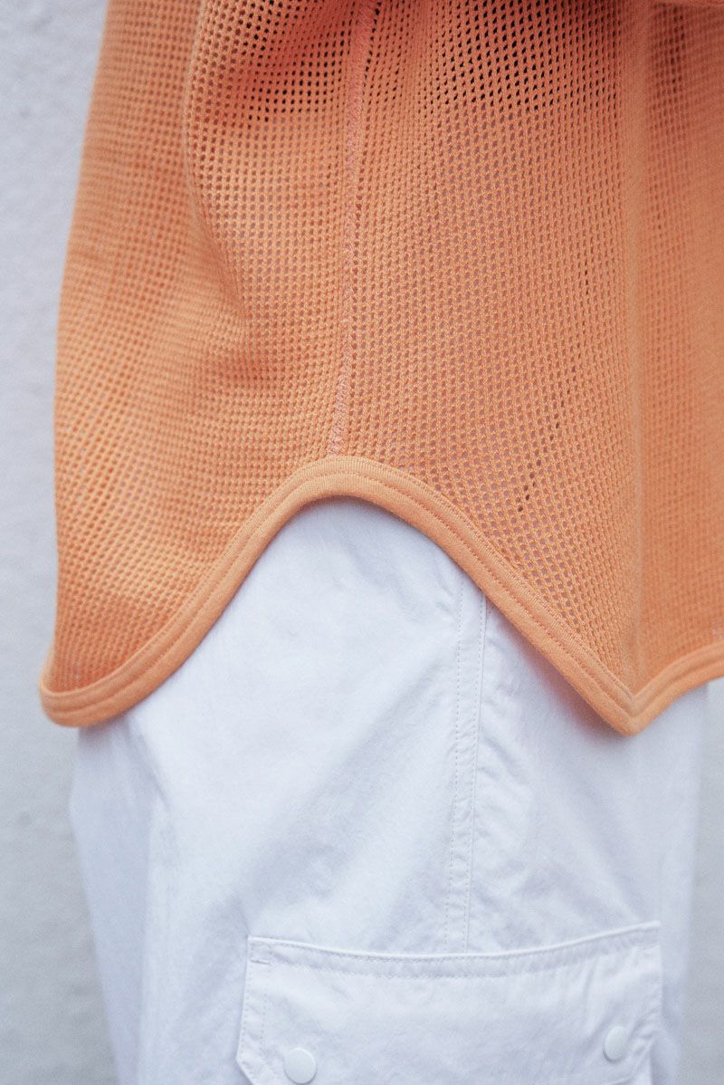 BASKET MESH RAGLAN SLEEVE[ORANGE]