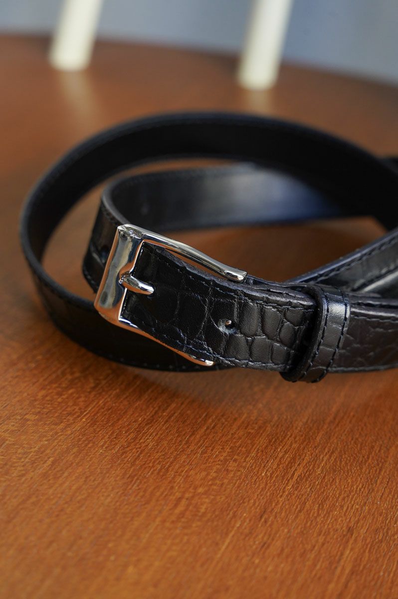 CROCODILE BELT Customized by 1LDK[BLACK]