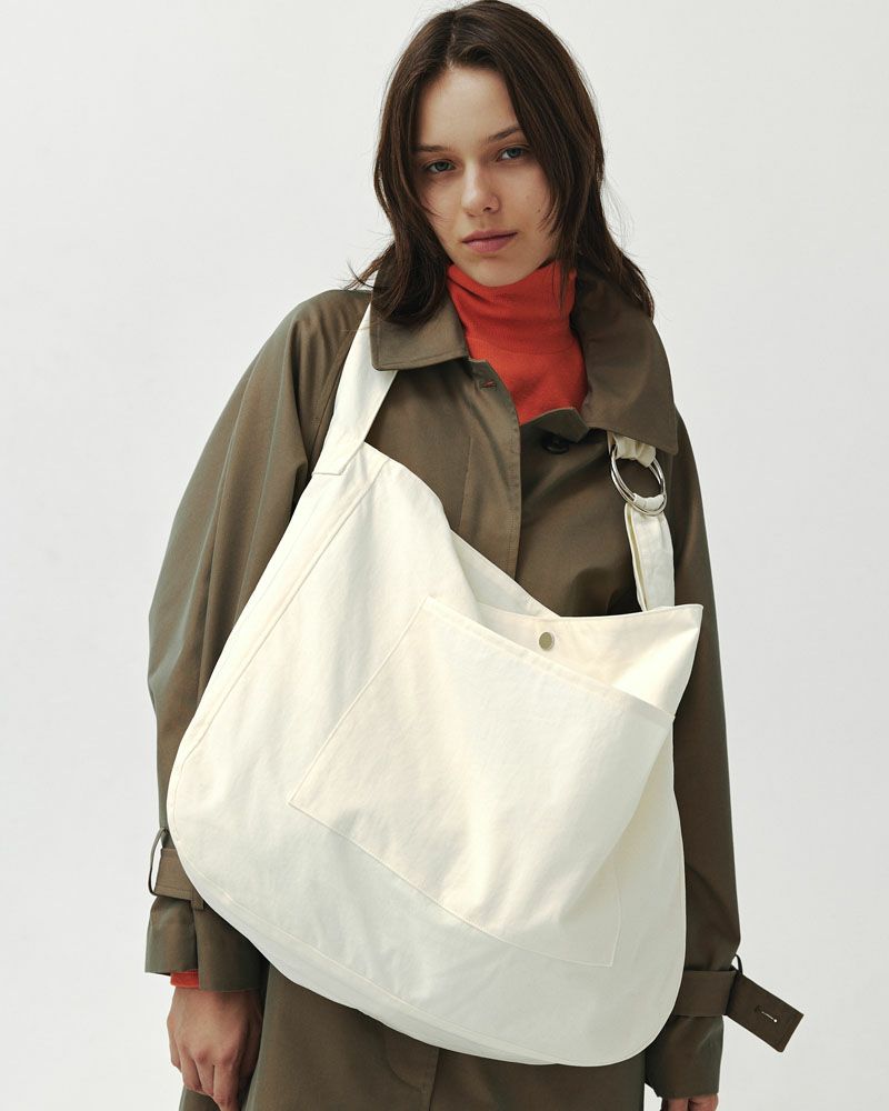 NYLON CANVAS SHOULDER BAG[ECRU]