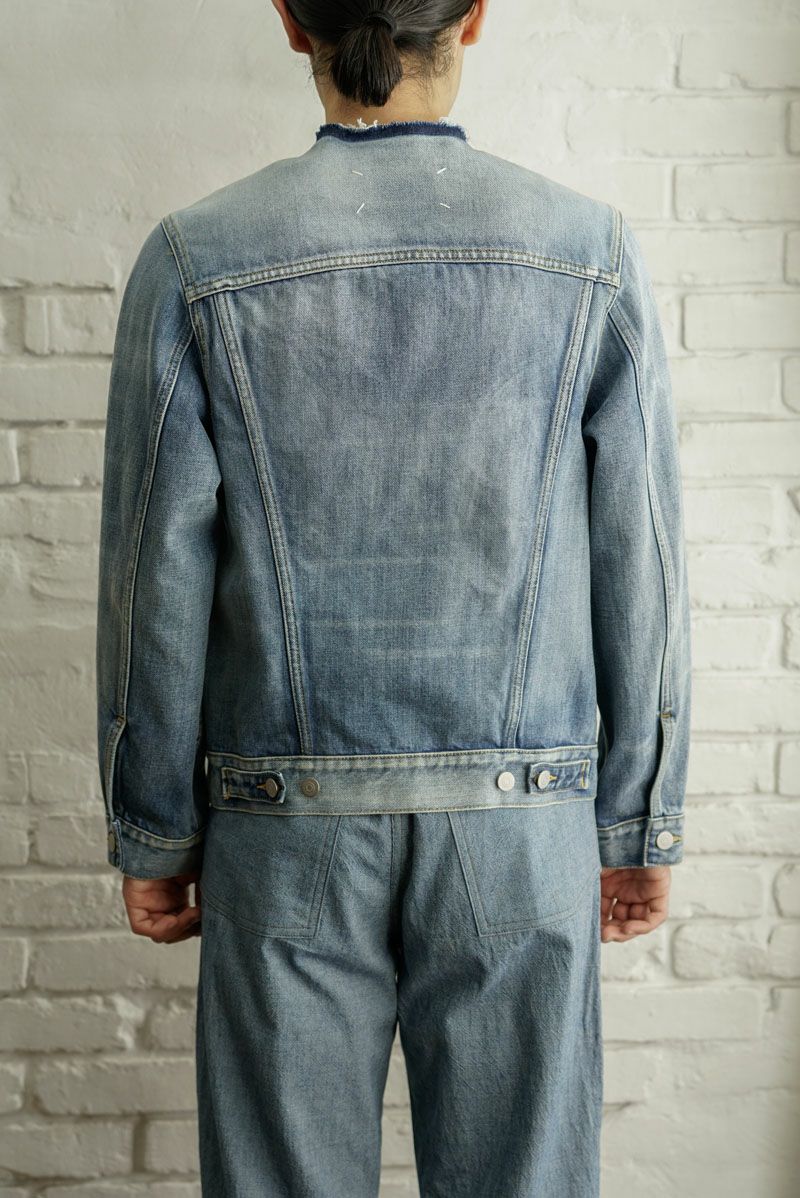 COLLARLESS DENIM JACKET[INDIGO] | 1LDK (ワンエルディーケー