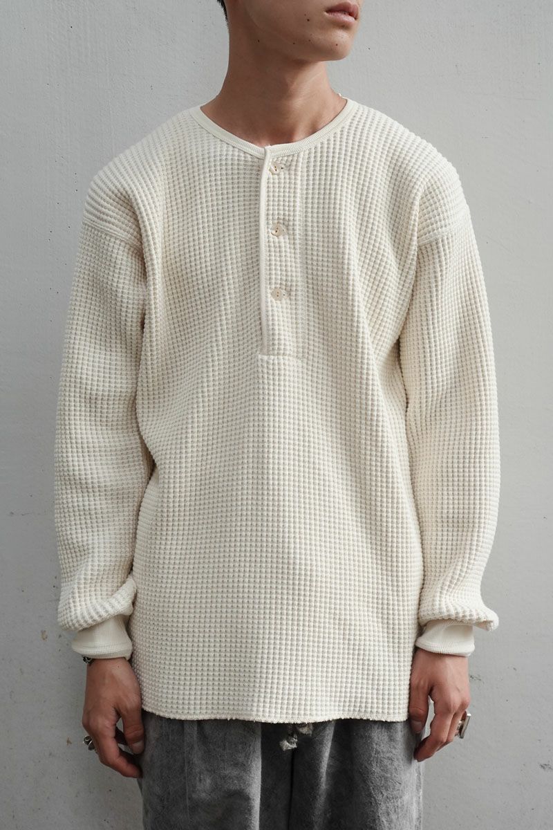 LOT.605 HENRY NECK SHIRT[Ivory] | 1LDK ONLINE STORE