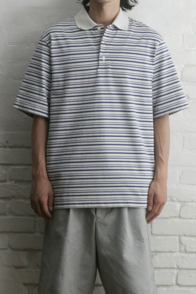 MULTI BORDER S/S POLO[BLUE] | 1LDK ONLINE STORE