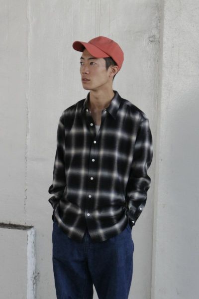 L/S CHECK SHIRT[BLACK] | 1LDK ONLINE STORE