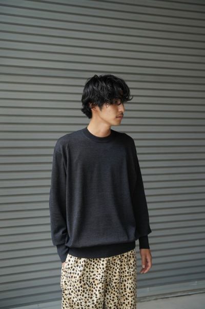 L/S Knit T-Shirt[NAVY] | 1LDK ONLINE STORE