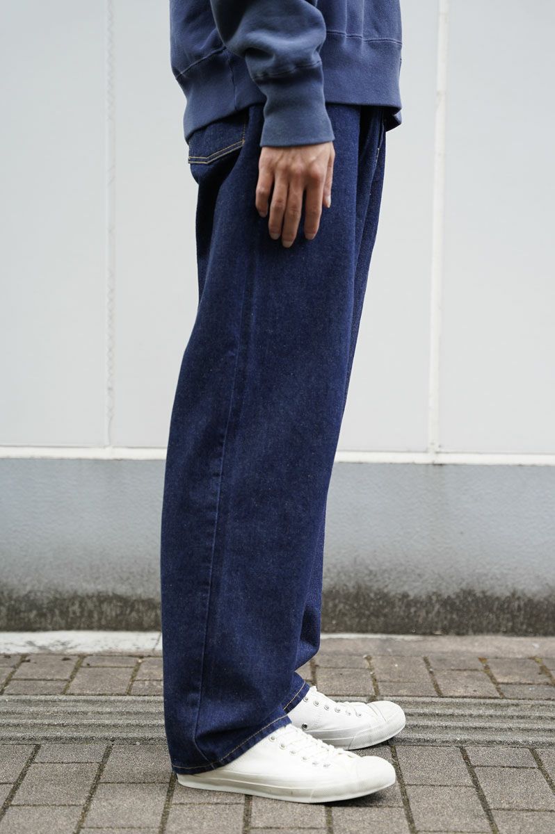 1LDK TWO TUCK DENIM WIDE TROUSERS - パンツ