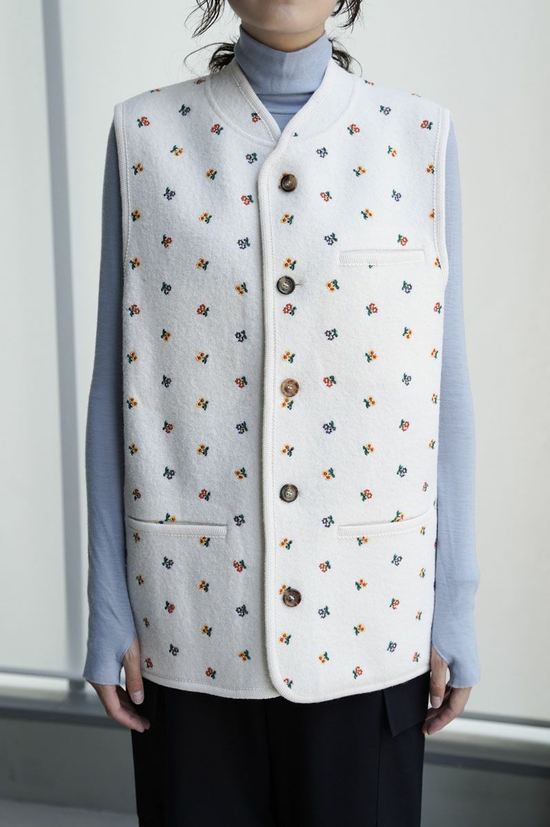 WALKER GILET[FLOWER WHITE]