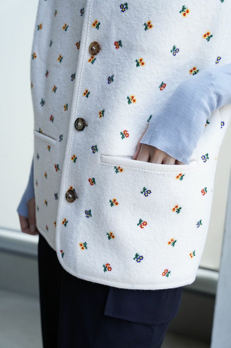 WALKER GILET[FLOWER WHITE]