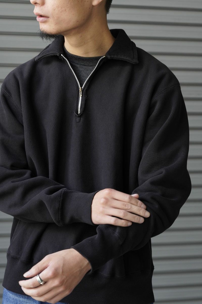 Vintage Half Zip Sweatshirt[BLACK] | 1LDK ONLINE STORE