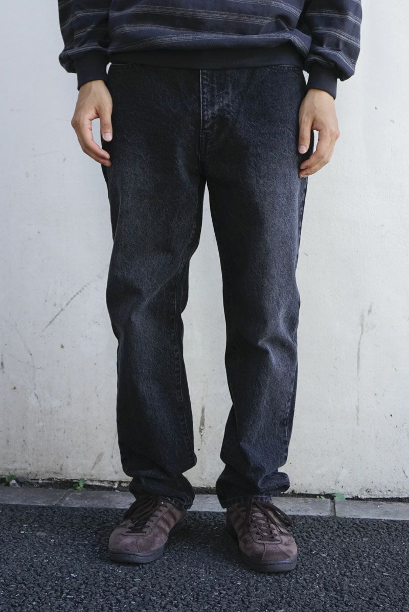 5P STRAIGHT DENIM PANTS[BLACK]