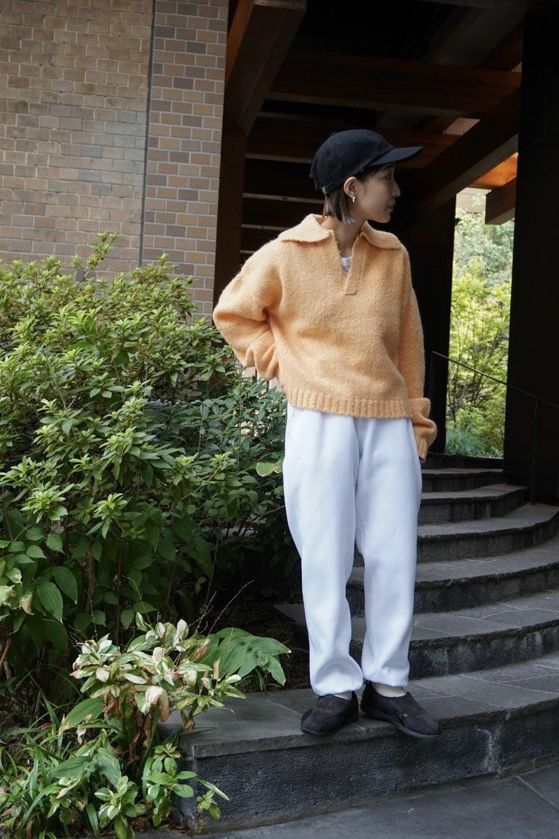 ALPACA SKIPPER KNIT[CARROT] | 1LDK ONLINE STORE