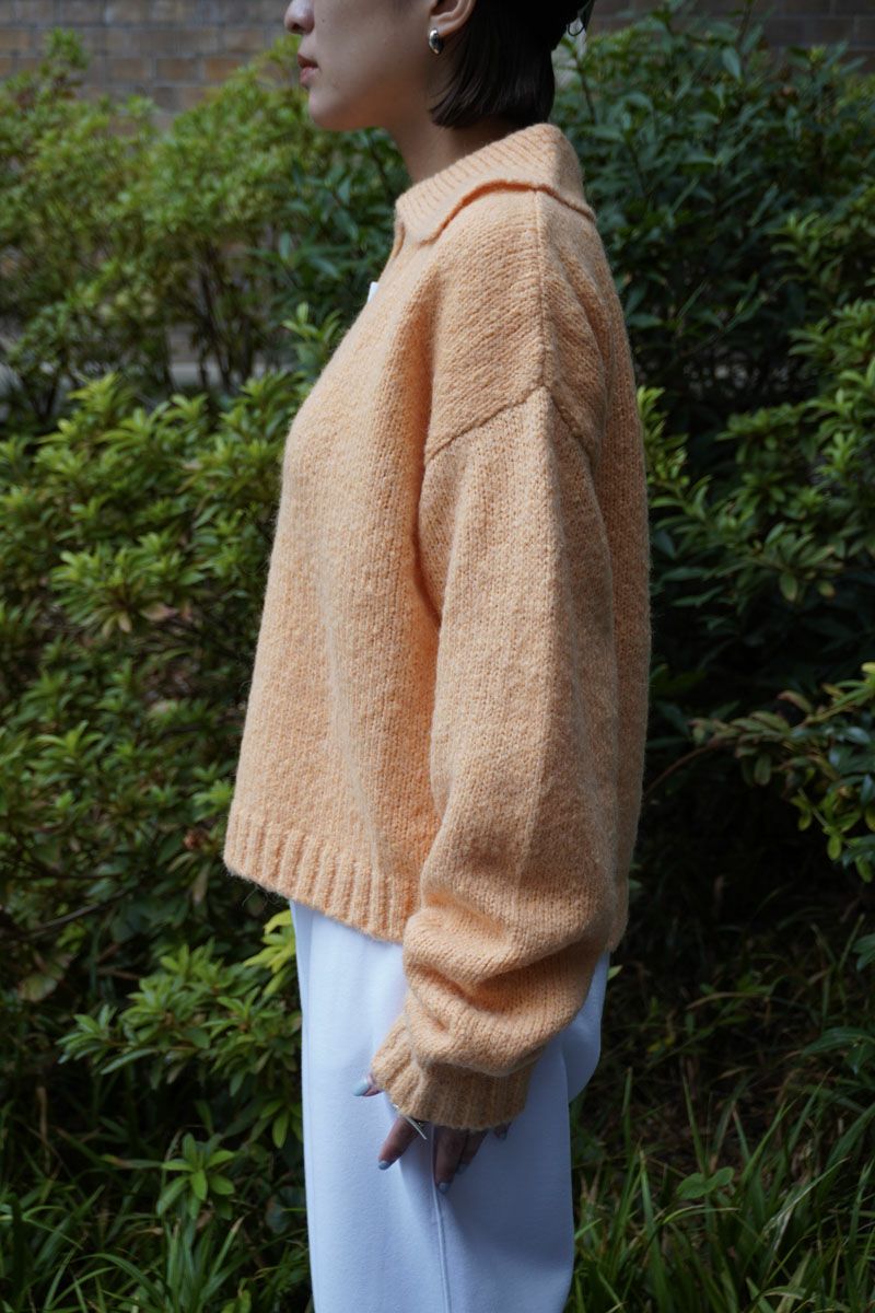 ALPACA SKIPPER KNIT[CARROT] | 1LDK ONLINE STORE