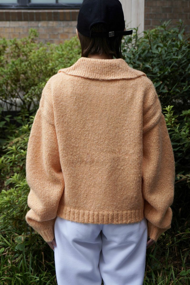 ALPACA SKIPPER KNIT[CARROT] | 1LDK ONLINE STORE