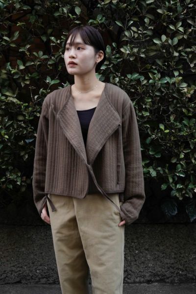 QUILT LIKE JERSEY CARDIGAN[IVORY] | 1LDK ONLINE STORE