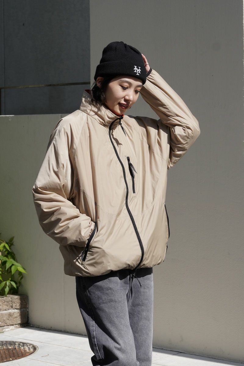 TWO-FACE PUFFY JACKET[SAND×ORANGE] | 1LDK ONLINE STORE