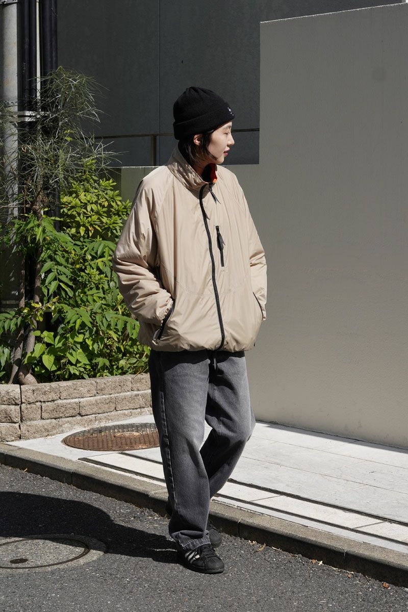 TWO-FACE PUFFY JACKET[SAND×ORANGE] | 1LDK ONLINE STORE