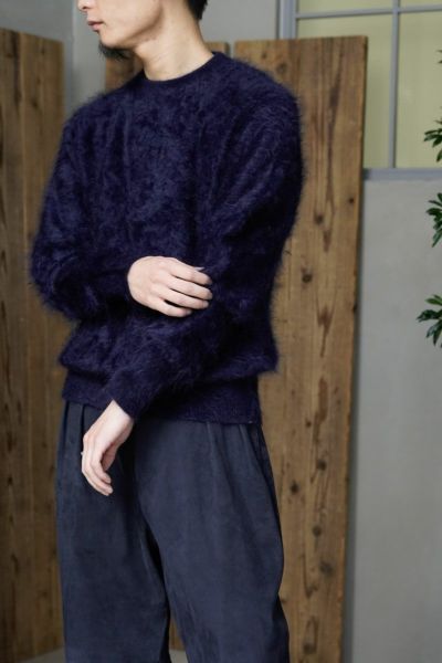 CASHMERE SHAGGY 1 P/O SWEATER[NAVY] | 1LDK ONLINE STORE