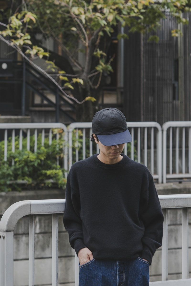 6PANEL TWO TONE CAP[NAVY×BLACK]