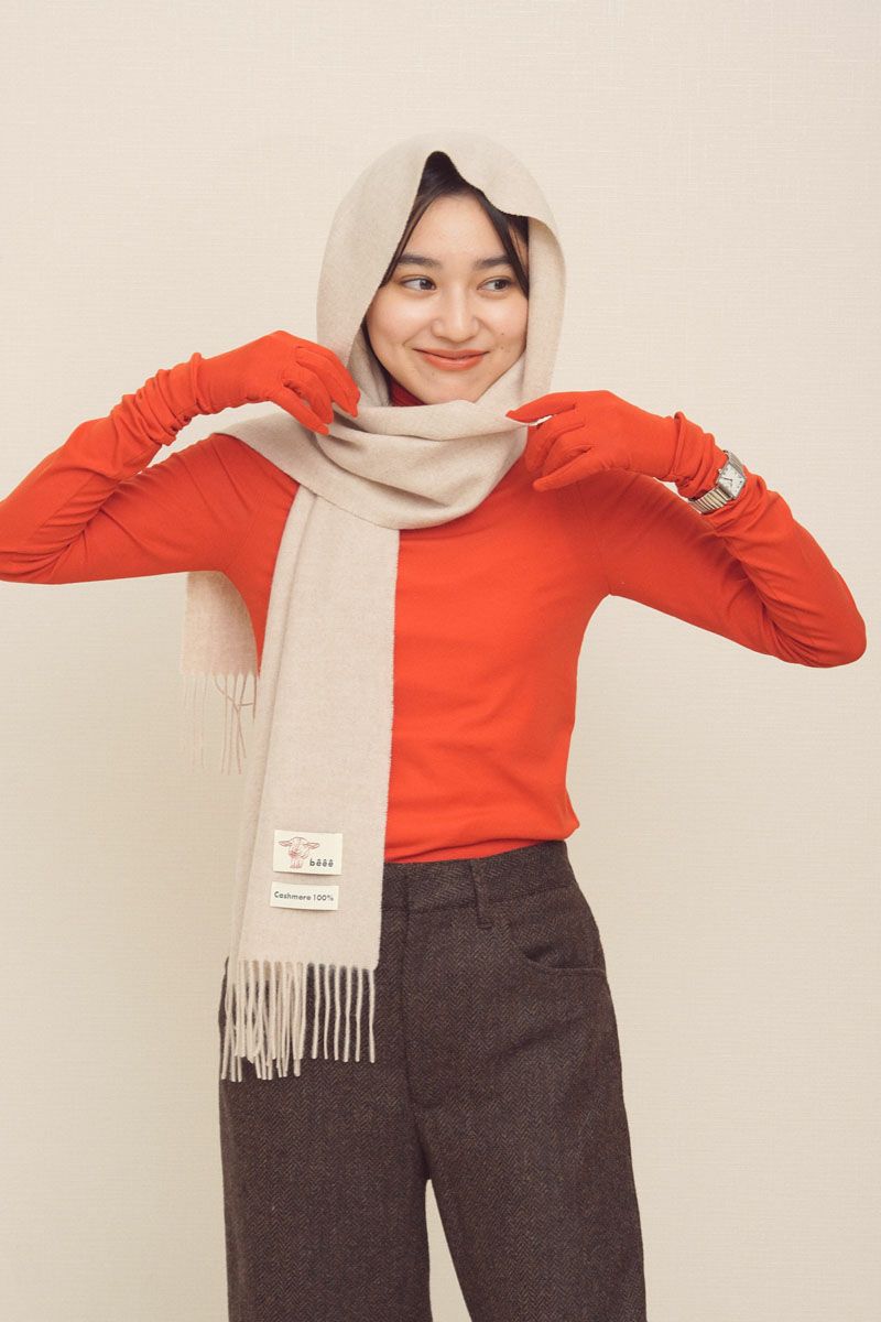 CASHMERE SCARF[BEIGE] | 1LDK ONLINE STORE