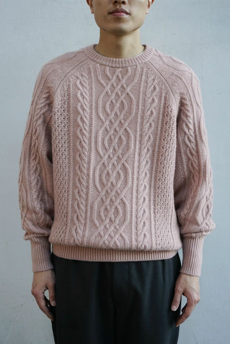 Goldencash Cable Pullover[PINK]