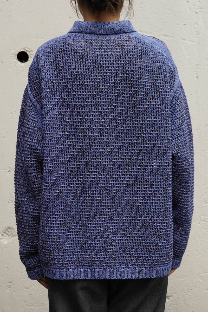 魅力的な YOKE YOKE 21ss Meshed CREWNECK Knit CREW MESHED Fog 安心