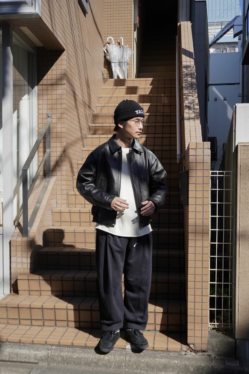 GOATLEATHER DRIZZLER JACKET[BLACK]