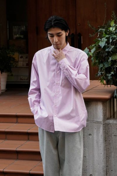 SOKTAS STRIPE L/S SHIRTS[RED] | 1LDK (ワンエルディーケー