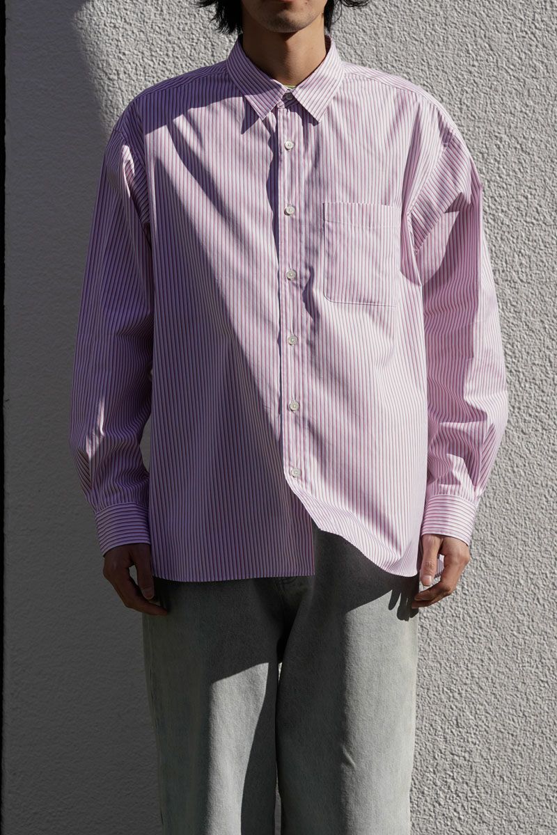 SOKTAS STRIPE L/S SHIRTS[RED] | 1LDK (ワンエルディーケー