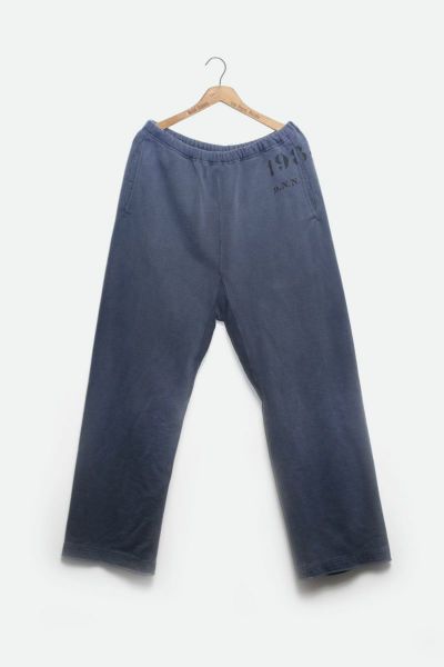 Pantalon à double plis - Laine bleu chambray - Athi Editions