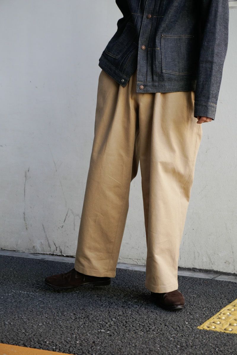 BELTED TROUSERS TYPE 3[BEIGE] | 1LDK ONLINE STORE