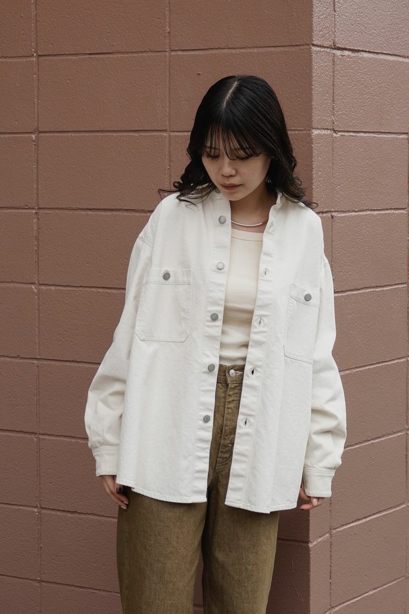 YOKE DENIM SHIRT[WHITE]