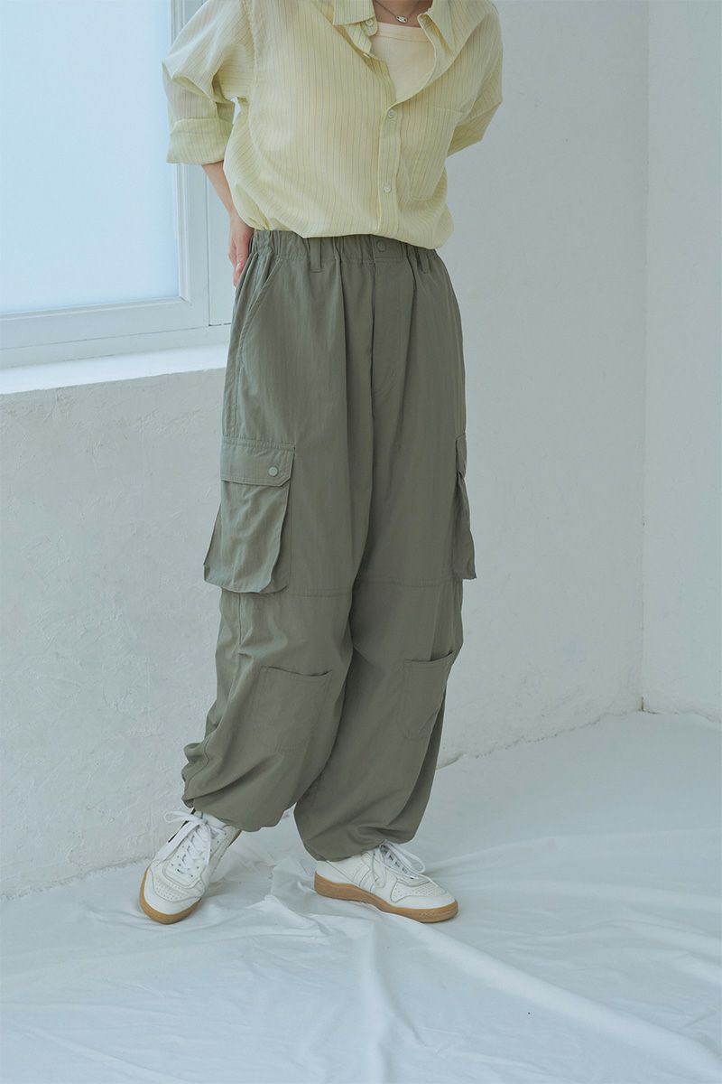 NYLON CARGO PANTS[KHAKI] | 1LDK ONLINE STORE