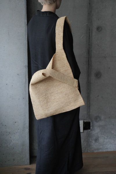 RAFFIA SHOPPING BAG[CORAL SAND] | 1LDK ONLINE STORE