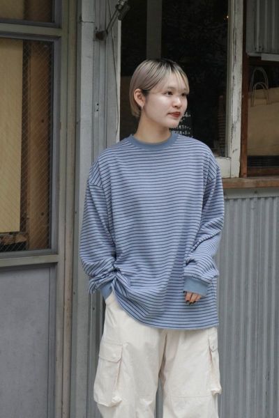 WIDE L/S T-SHIRT[GRAY] | 1LDK ONLINE STORE