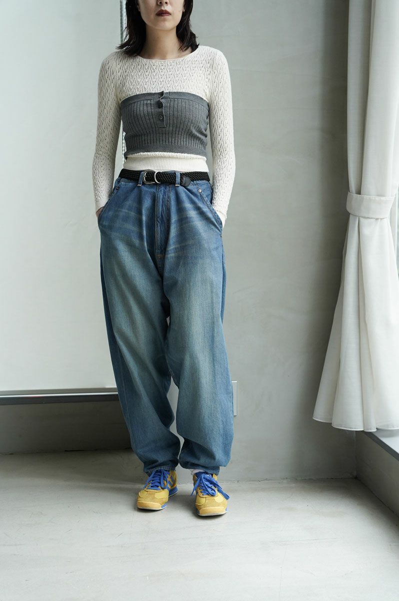 Wide Rib Knit Bandeau[GRAY] | 1LDK ONLINE STORE