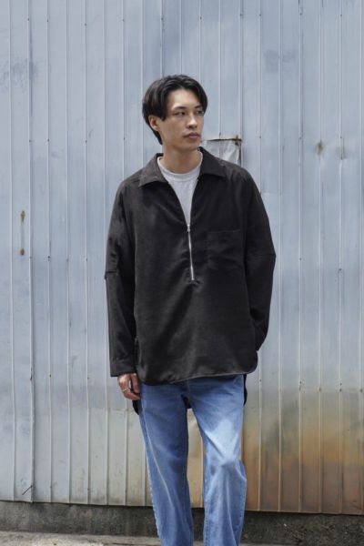 ANCELLM/VEGAN LEATHER 嘆かわしい SKIPPER SHIRT 3