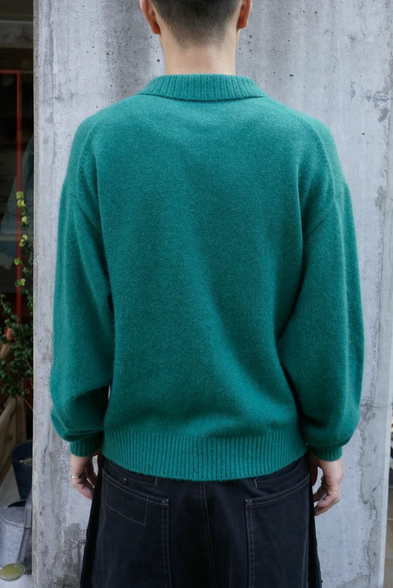 RACCOON KNIT CARDIGAN[GREEN]