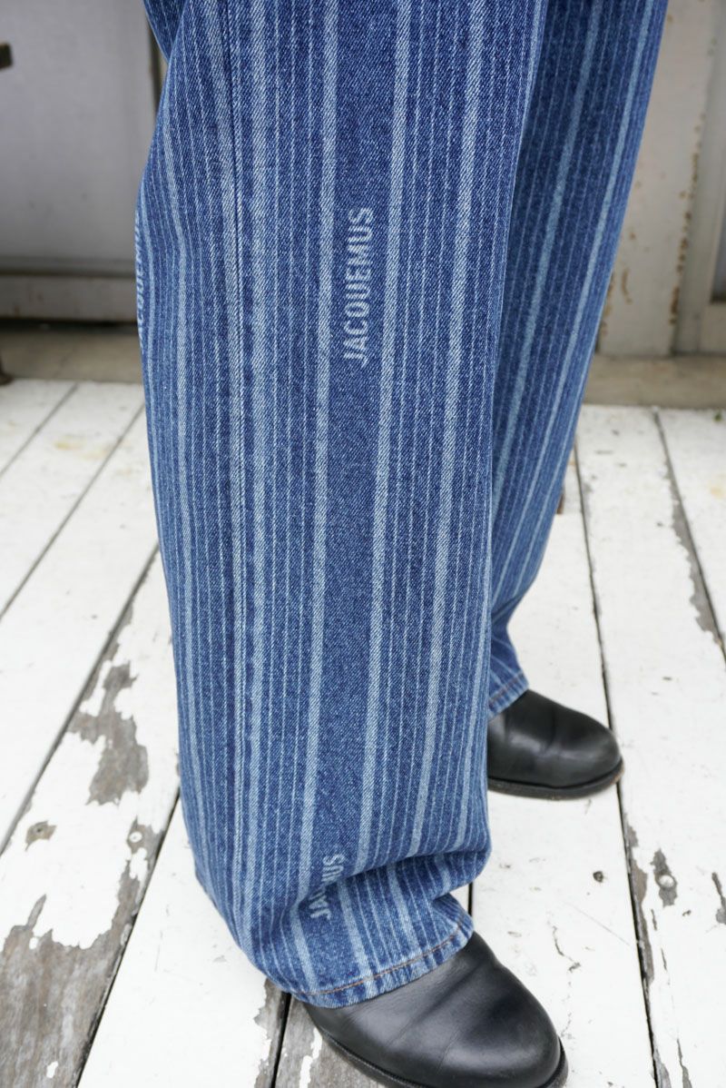 Jacquemus Le de nimes large コットンジーンズ Jacquemus Le De Nîmes Large Wide-leg Jeans Denim Jacquemus