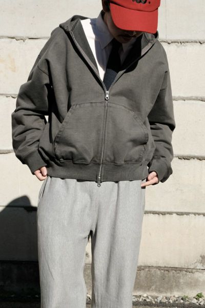 36G Zip Hoodie[CHARCOAL] | 1LDK (ワンエルディーケー) 公式サイト